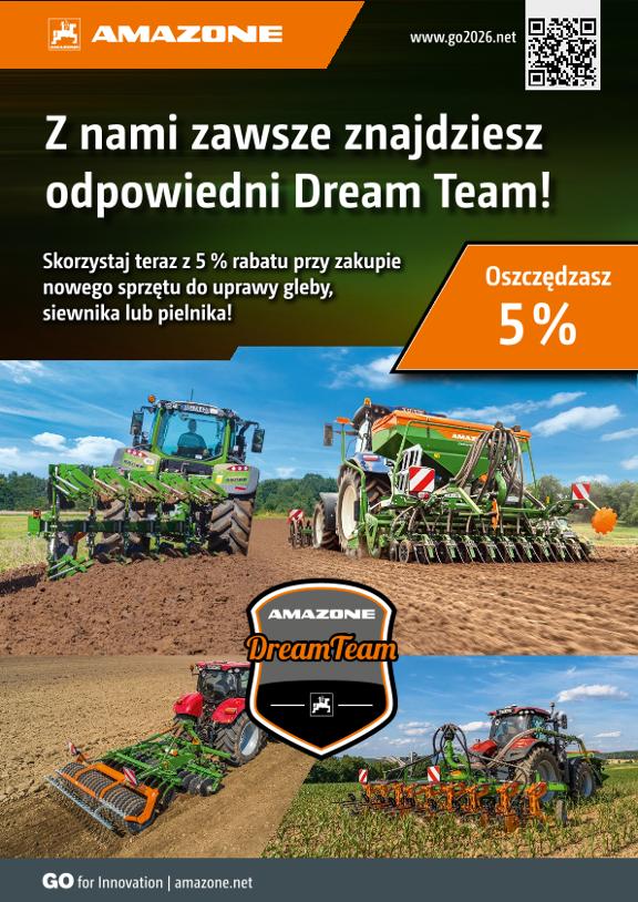 Beileger "Z nami zawsze znajdziesz  odpowiedni Dream Team!", pl
