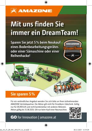 Anzeige "Mit uns finden Sie immer ein DreamTeam“, j93x133, 4c, at