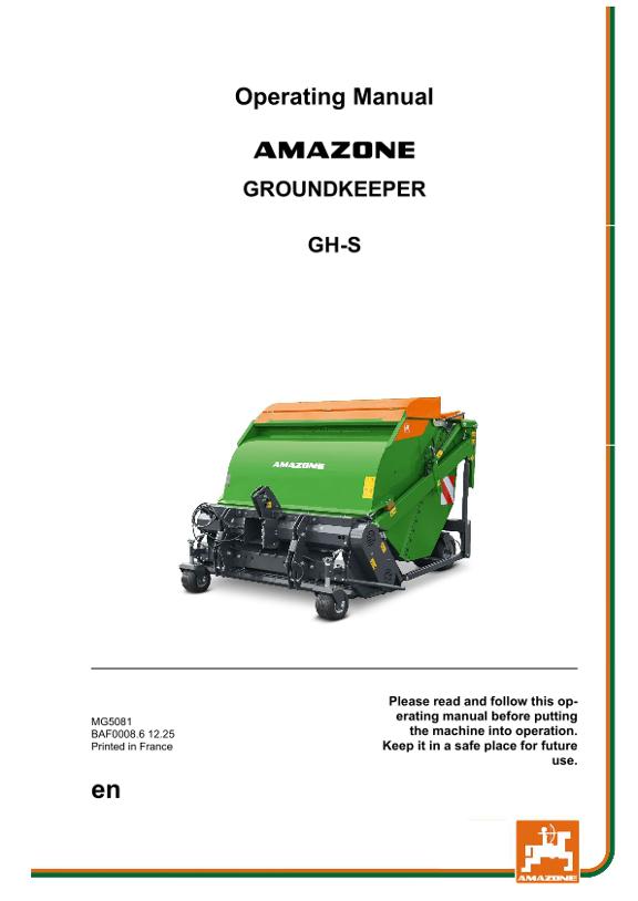 Operation manual GH-S