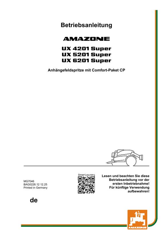 Betriebsanleitung UX 4/5/6201 SUPER CP