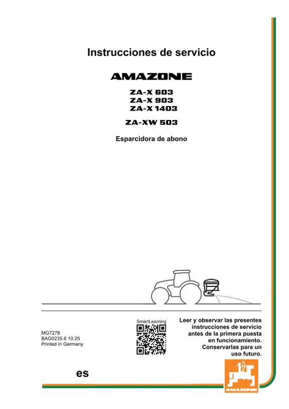 Instrucciones de uso ZA-X 5/6/9/1403 ES