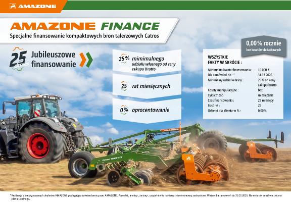 Specjalne finansowanie kompaktowych bron talerzowych Catros