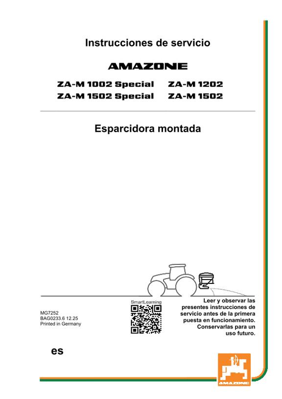 Instrucciones de uso ZA-M 10/12/1502 SPECIAL