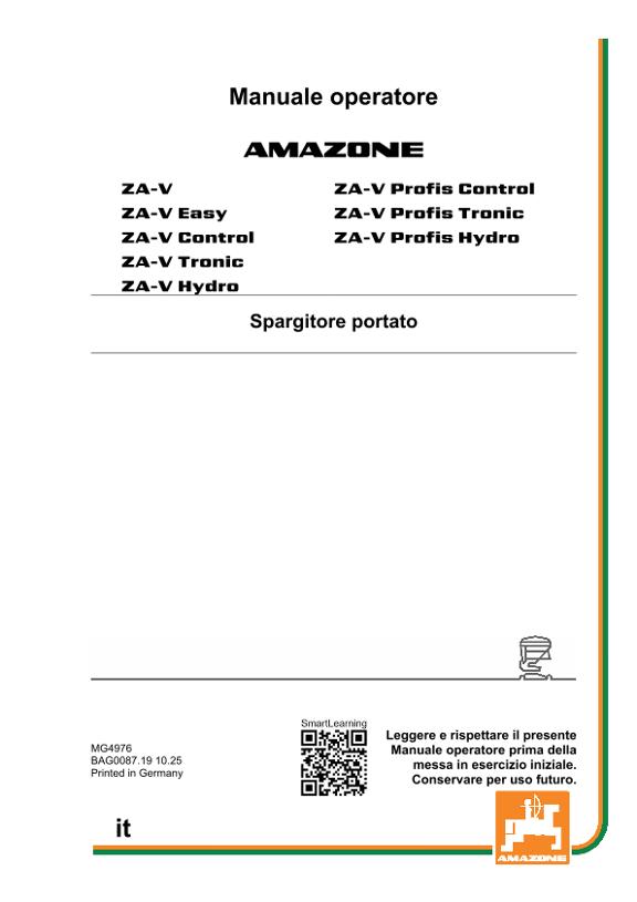 Istruzioni per l'uso ZA-V