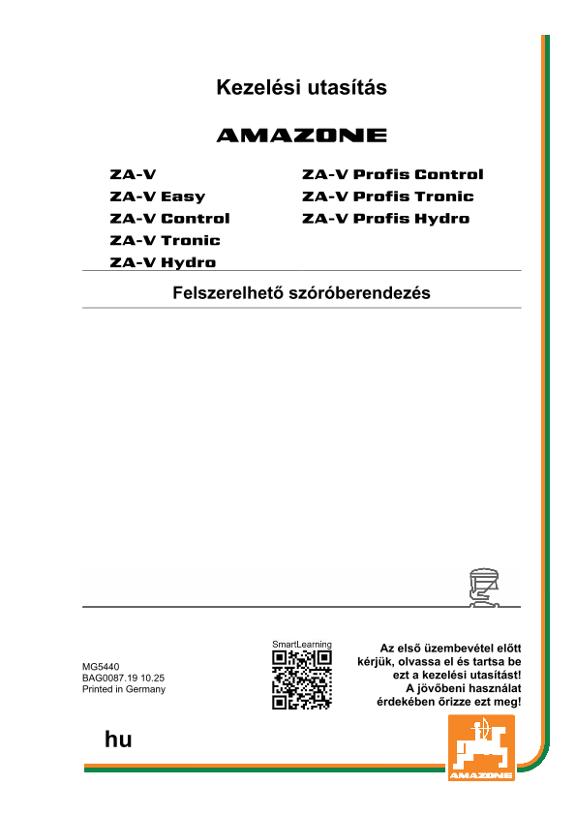 Használati útmutató ZA-V