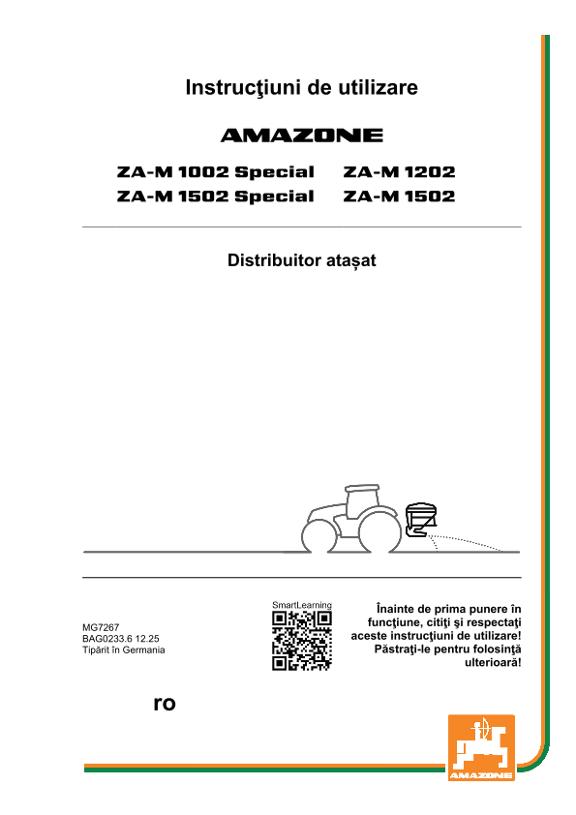 Instrucțiuni de utilizare ZA-M 10/12/1502 SPECIAL