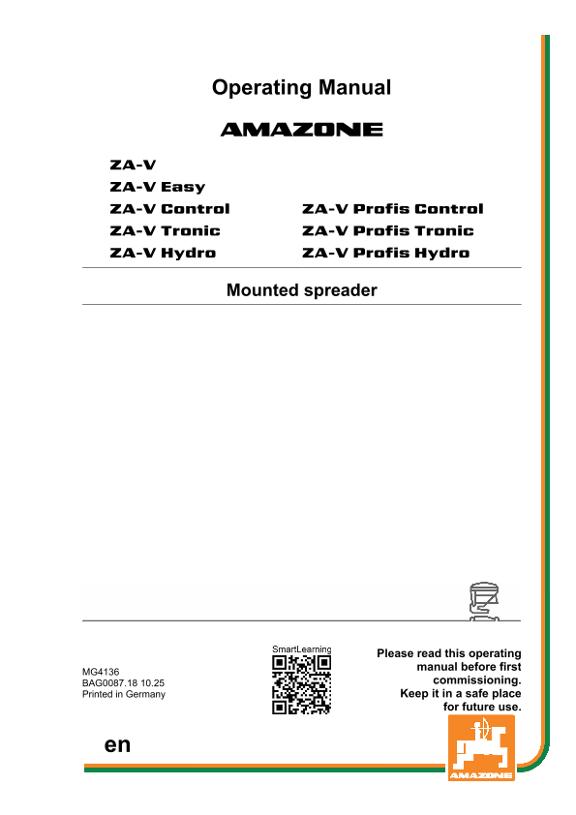 Operating manual ZA-V