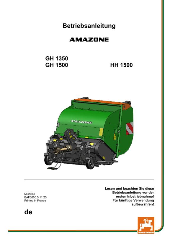 Betriebsanleitung GH HH 1350 1500