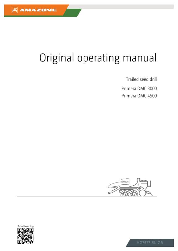 Operating manual Primera DMC 3000/4500 ISOBUS