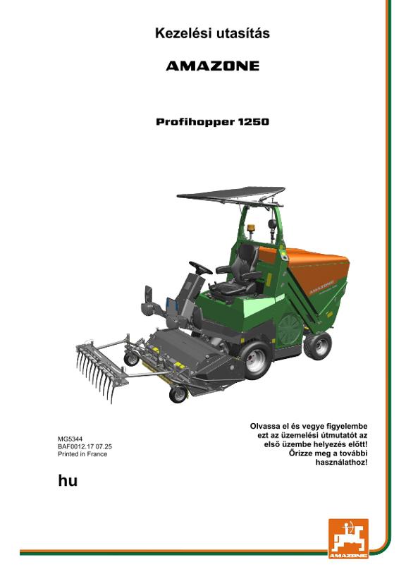 Használati útmutató Profihopper 1250 hu