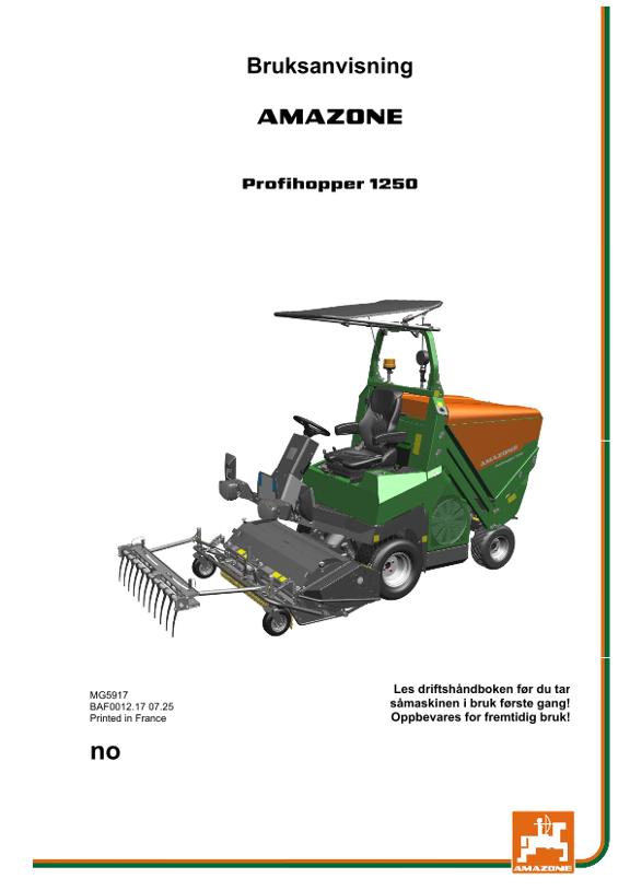 Bruksanvisning Profihopper 1250 no
