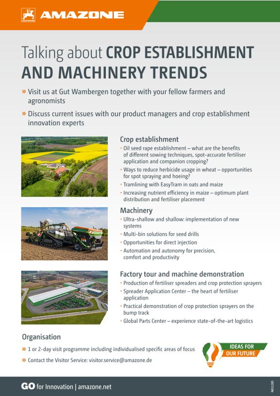 Flyer Visiting programme Wambergen, DIN A4