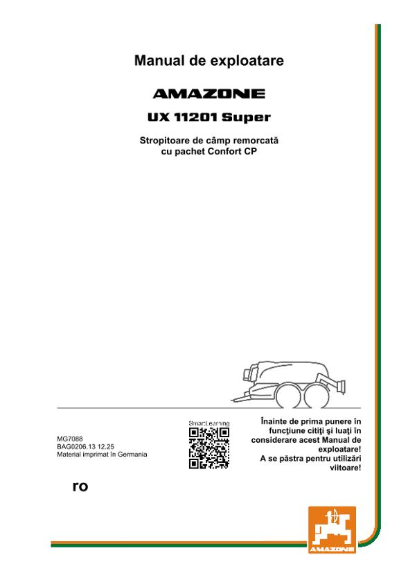 Instrucțiuni de utilizare UX 11201