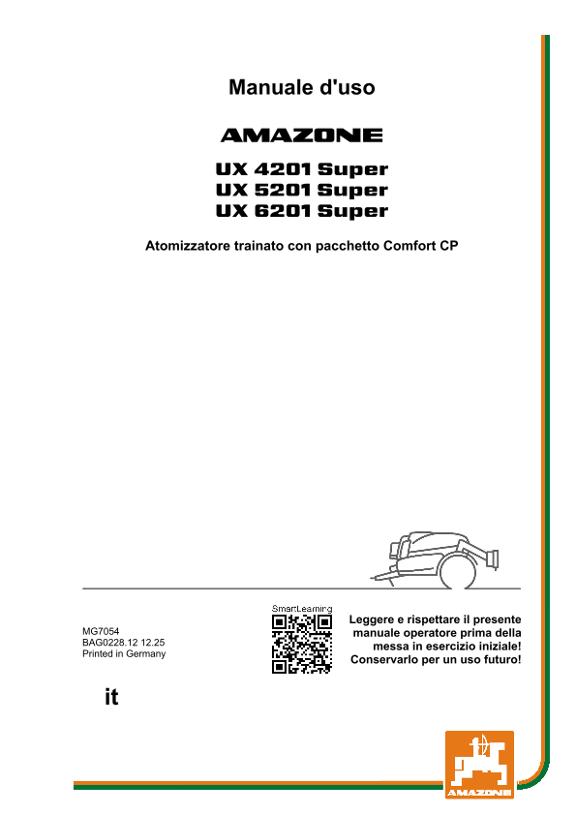 Istruzioni per l'uso UX 4/5/6201 SUPER CP