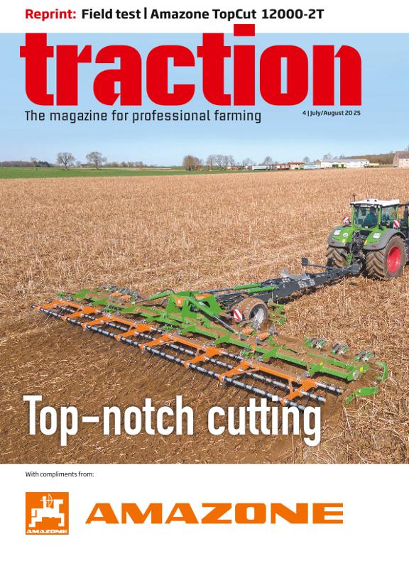 traction - Reprint Fielt test "Amazone TopCut 12000-2T - Top-notch cutting" 04/2025