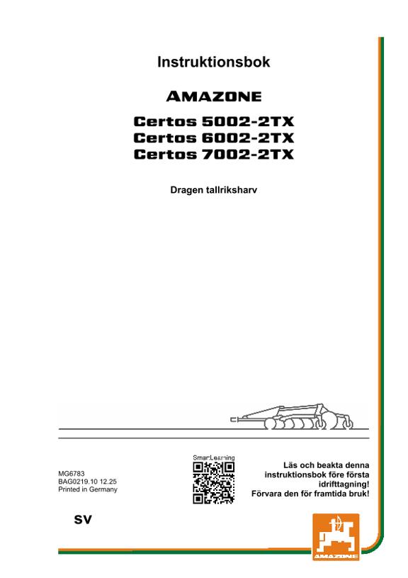 Bruksanvisning CERTOS 02-2TX