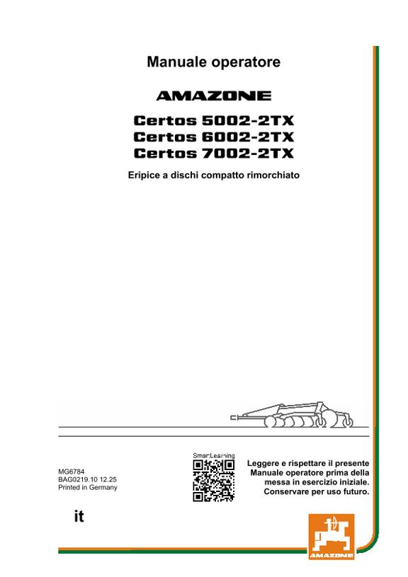 Istruzioni per l'uso CERTOS 02-2TX