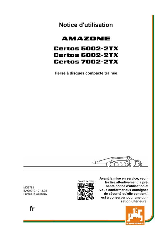 Notice d’utilisation CERTOS 02-2TX