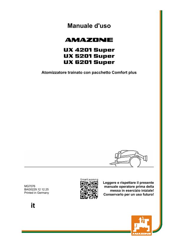 Istruzioni per l'uso UX 4/5/6201 SUPER CP PLUS