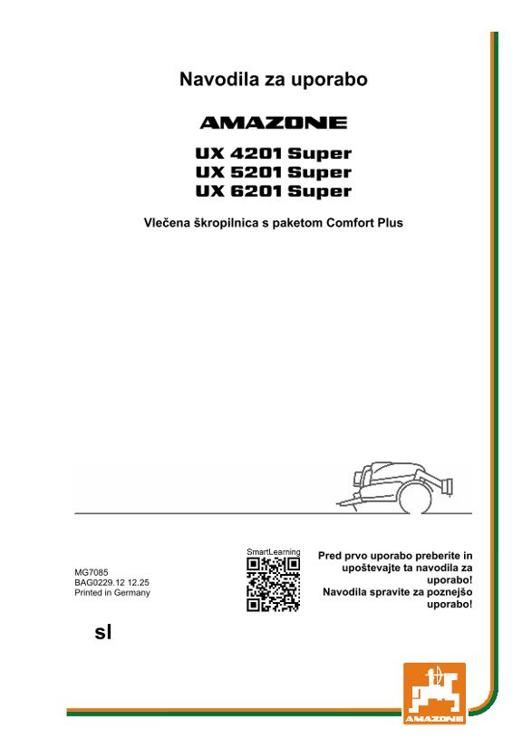 Navodila za uporabo UX 4/5/6201 SUPER CP PLUS