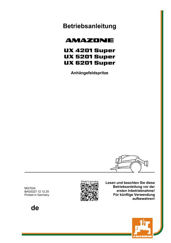 Betriebsanleitung UX 4/5/6201 Super