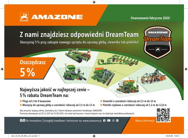 Anzeige "Z nami znajdziesz odpowiedni DreamTeam" 210x148, 4c, pl