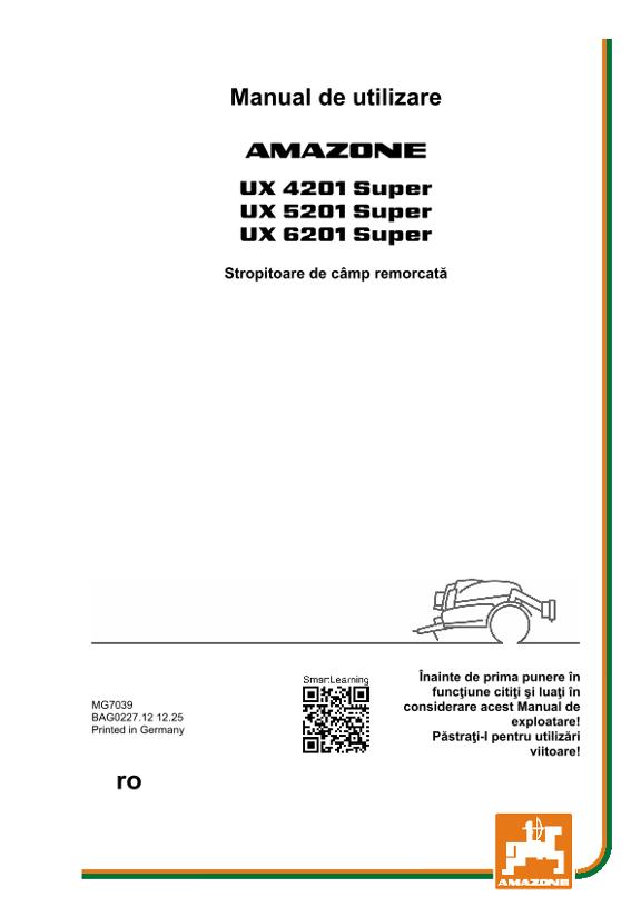 Instrucțiuni de utilizare UX 4/5/6201 Super