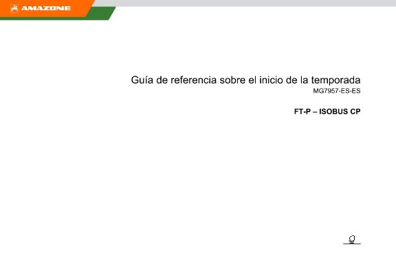 Guía de referencia sobre el inicio de la temporada FTP-ISOBUS CP