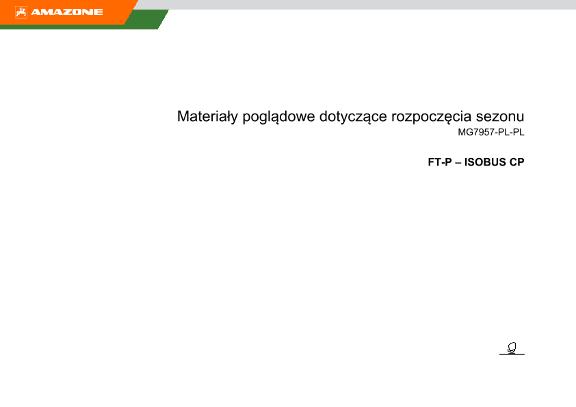 Materiały poglądowe dotyczące rozpoczęcia sezonu FTP-ISOBUS CP