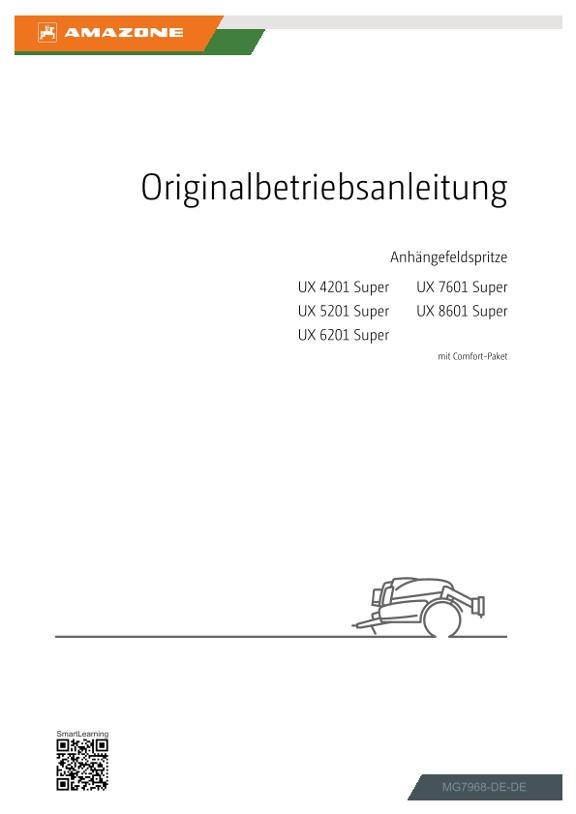 Betriebsanleitung UX 4201, 5201, 6201, 7601, 8601; Super mit Comfort-Paket