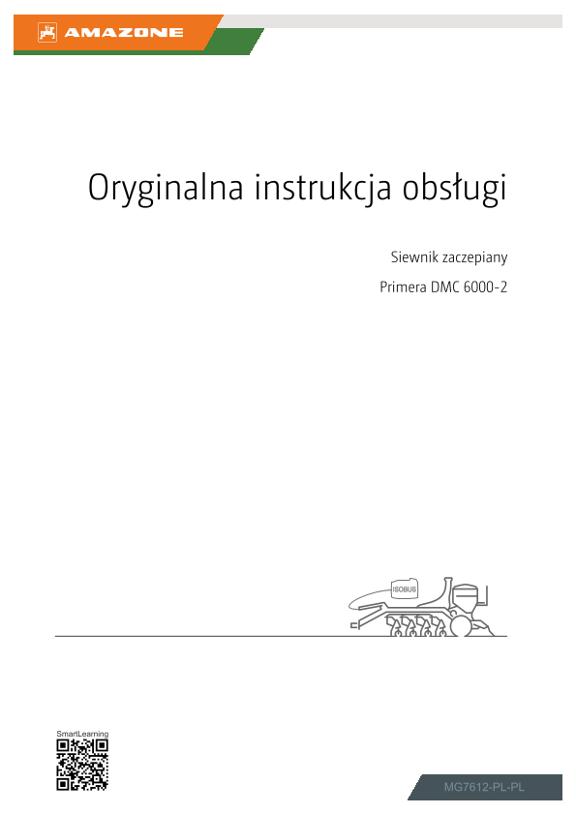 Instrukcje obsługi Primera DMC 6000-2 ISOBUS