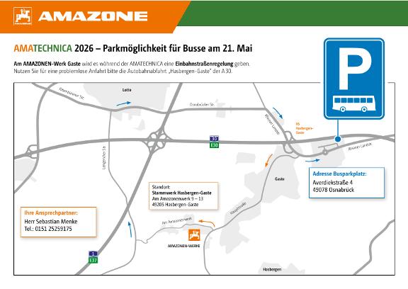 AMATECHNICA 2026 Infoblatt Anfahrt Busse