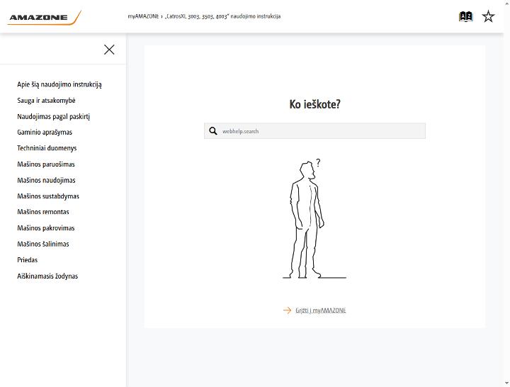 Naudojimo instrukcija CatrosXL 3003, 3503, 4003