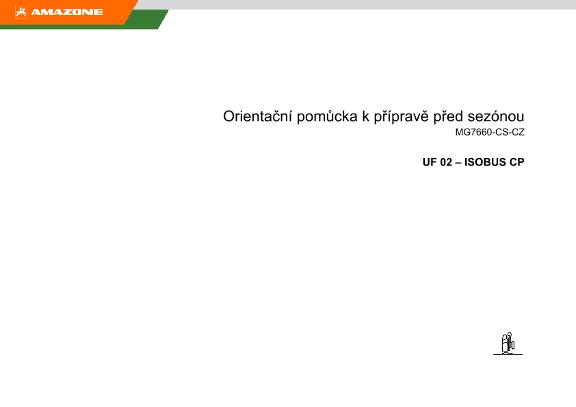 Orientační pomůcka k přípravě před sezónou UF02 - ISOBUS CP