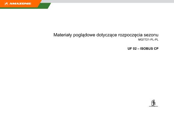 Materiały poglądowe dotyczące rozpoczęcia sezonu UF02 CP