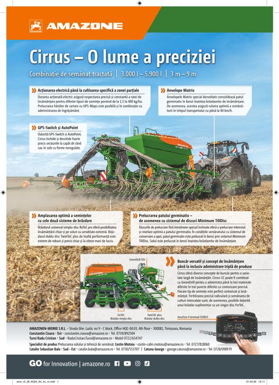 Anzeige „Cirrus – O lume a preciziei“, A4, 4c, ro