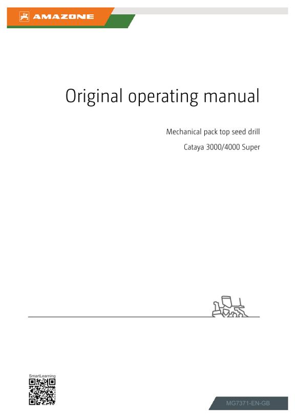 Operating manual Cataya 3000/4000 Super