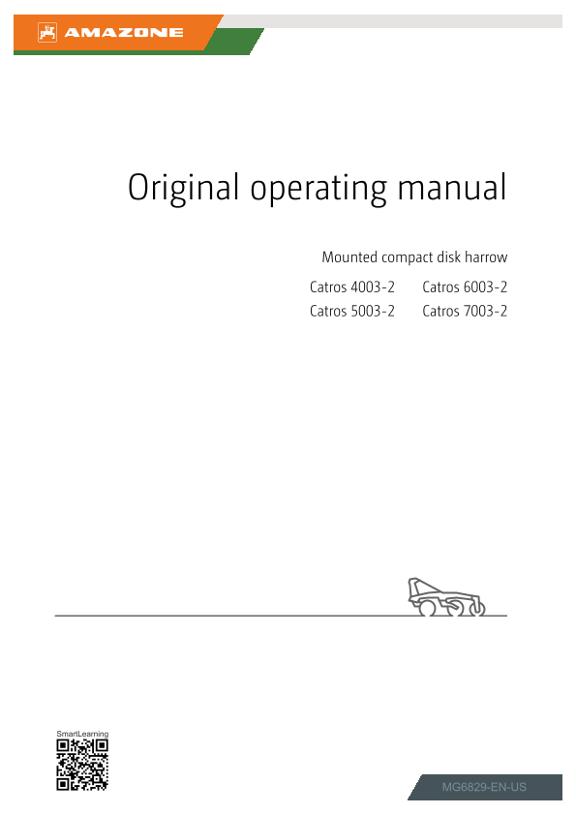 Operating manual Catros 4003-2/5003-2/6003-2/7003-2