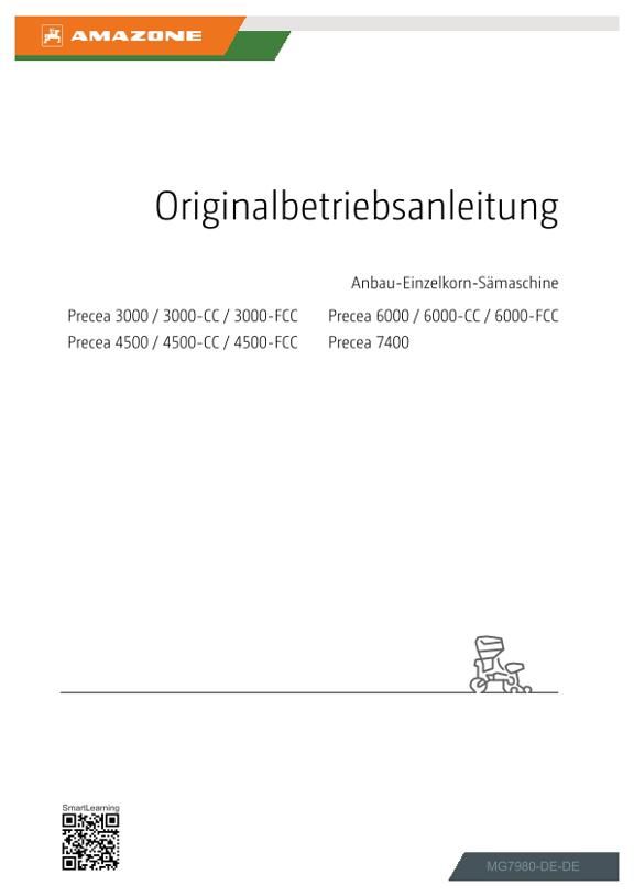 Betriebsanleitung Precea 3000, 4500, 6000; -CC, -FCC; 7400