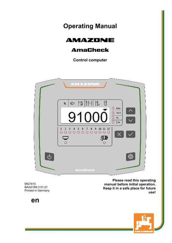Operating manual AmaCheck