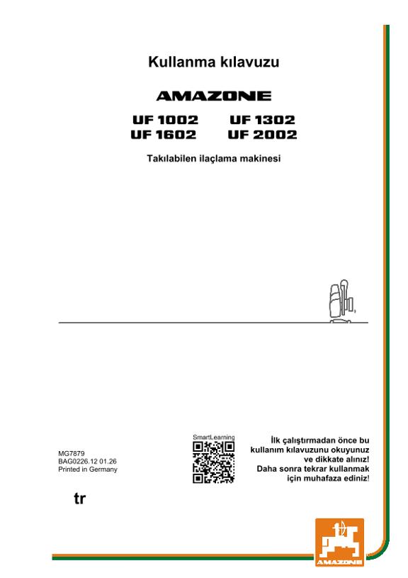 Kullanım kılavuzu UF 1002, 1302, 1602, 2002; UF2