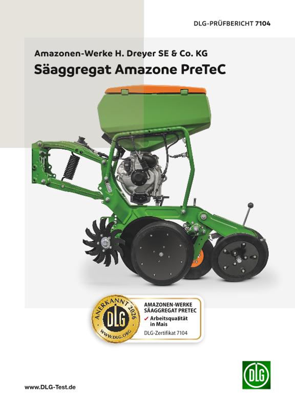 Test: DLG-Prüfbericht 7104 Säaggregat Amazone PreTeC