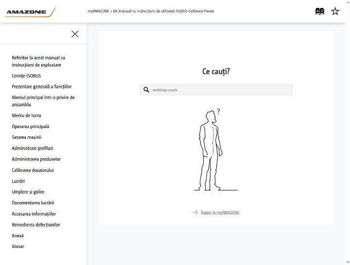 Instrucțiuni de utilizare ISOBUS-Software Precea