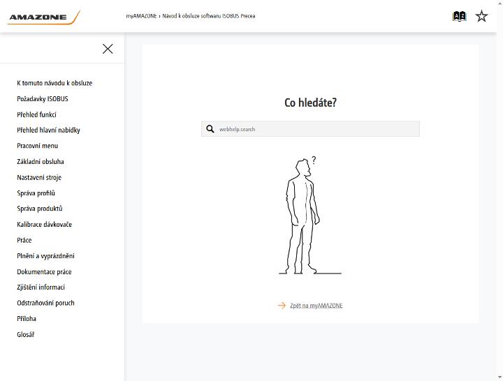 Návod k obsluze ISOBUS-Software Precea