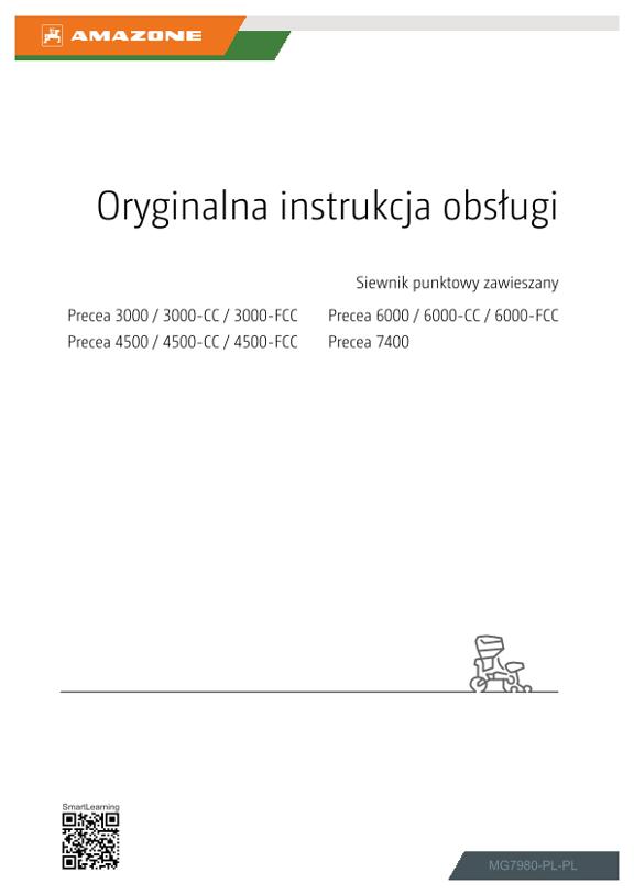 Instrukcje obsługi Precea 3000, 4500, 6000; -CC, -FCC; 7400
