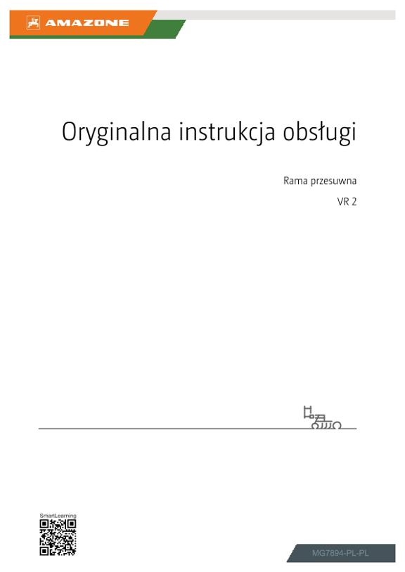 Instrukcje obsługi Verschieberahmen VR 2