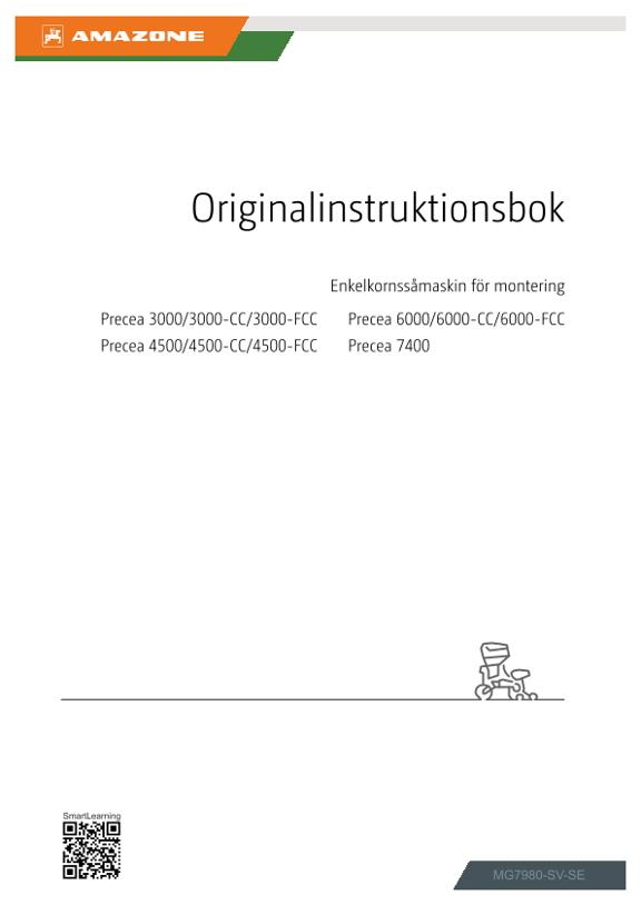 Bruksanvisning Precea 3000, 4500, 6000; -CC, -FCC; 7400