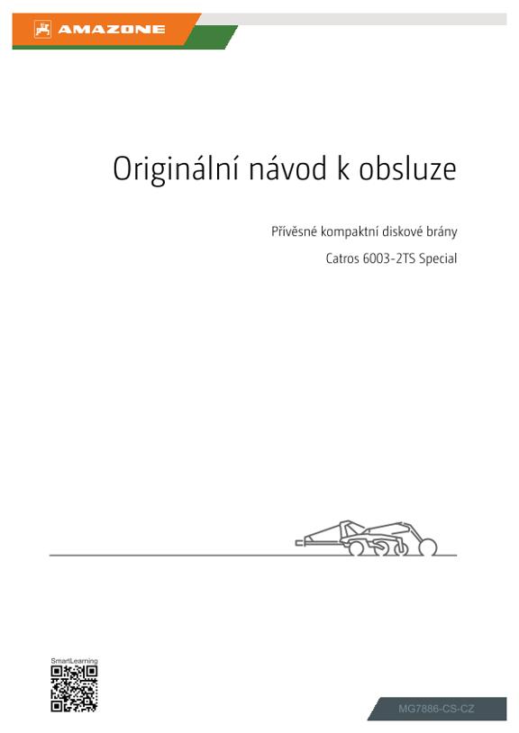 Návod k obsluze Catros 6003-2TS; Special; CA3