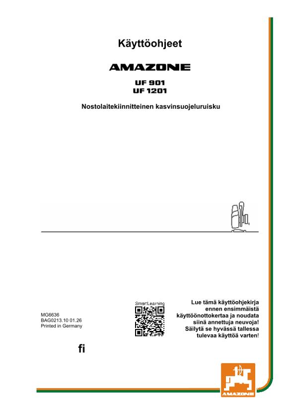 Käyttöohje UF 901, 1201; UF1