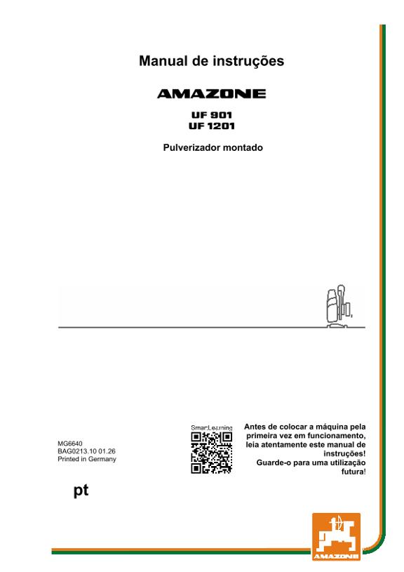 Manual de instruções UF 901, 1201; UF1